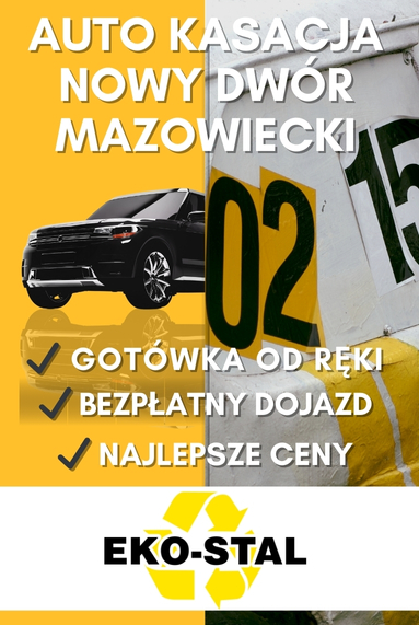 Najlepsza firma z usługą kasacji samochodu w Nowym Dworze Mazowieckim